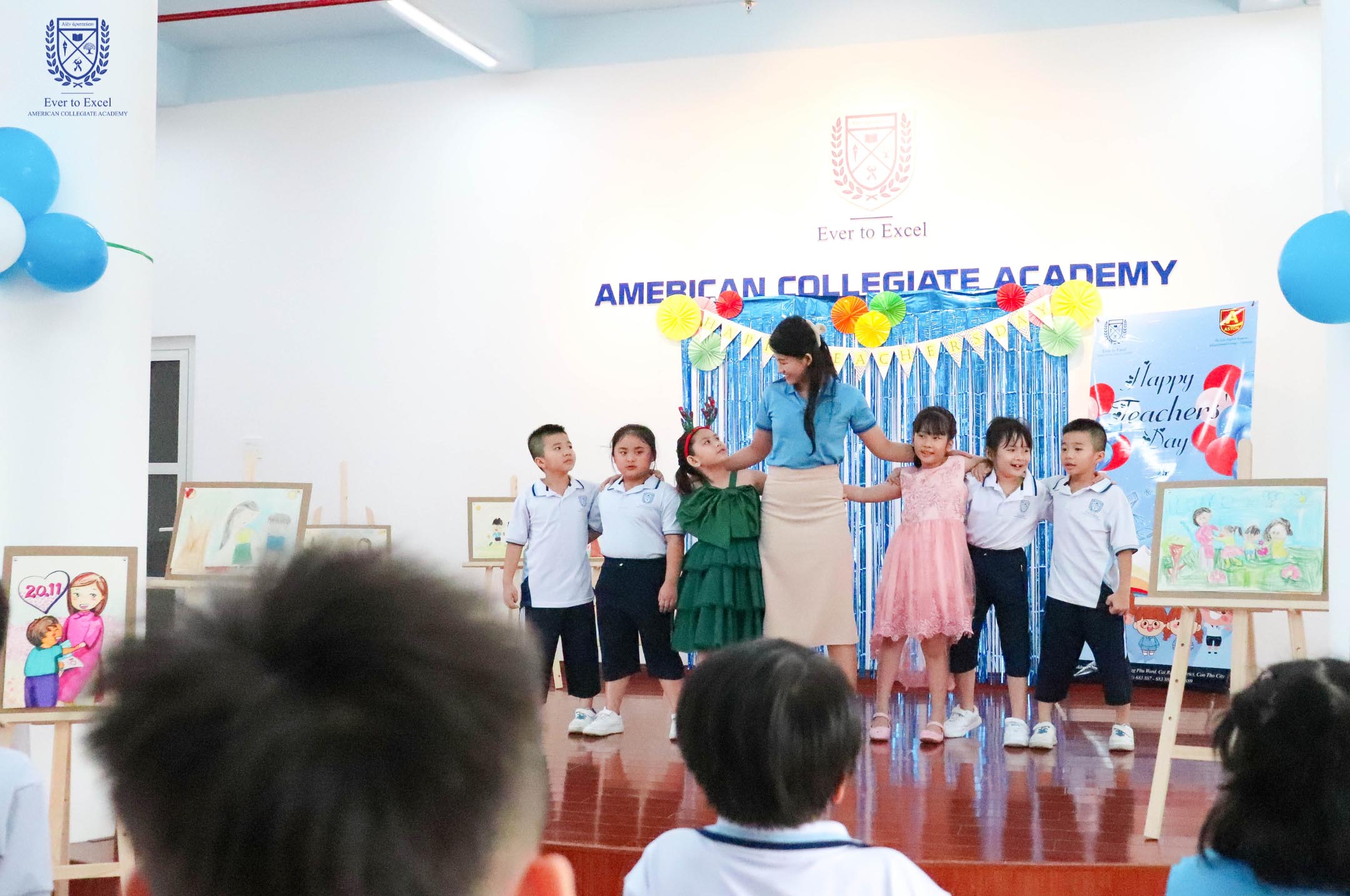 cac em hoc sinh aca school tri an thay co giao
